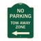 Signmission No Parking Tow Away Zone W/ Left Arrow Heavy-Gauge Aluminum Sign, 24" x 18", G-1824-23610 A-DES-G-1824-23610 - alternate 1